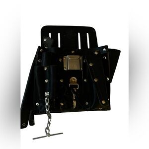Klein Black Leather Tool Pouch
